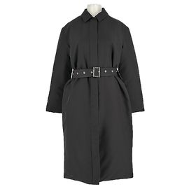 Samsoe & Samsoe Casaco acolchoado preto com cinto Preto