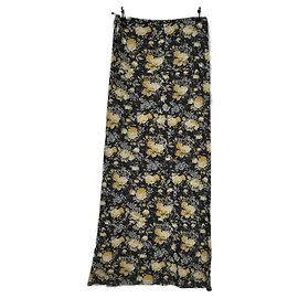 Autre Marque Saia longa floral amarela ASHISH em viscose Amarelo