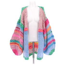 Autre Marque Cardigan oversize multicolore Multicolore