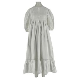 Weekend Max Mara Vestido branco com bordados Branco
