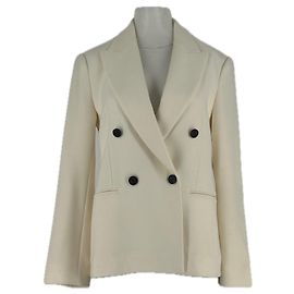 Autre Marque LILYSILK Beige Wool Blazer Size 36 Beige