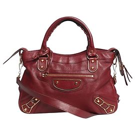 Balenciaga Bolso City burdeos Burdeos