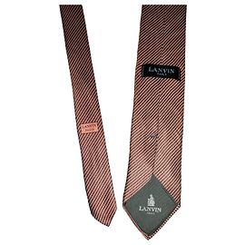 Corbata Lanvin Paris Castaño