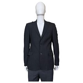 Just Cavalli gestreifter Blazer für Herren mit Schlangenprint-Futter Schwarz