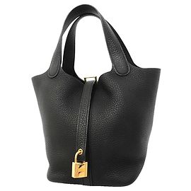 Hermès Borsa Hermes Picotin Lock PM Nero