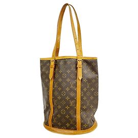 Saco Tote Louis Vuitton Monogram Bucket GM M42236 Marrom