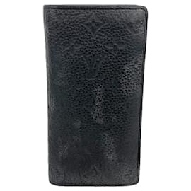 Louis Vuitton Black Long Wallet Black