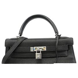 Hermès Hermes Kelly 32 Togo Black Handbag Black