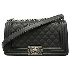 Borsa a tracolla Chanel Boy Chain Nero