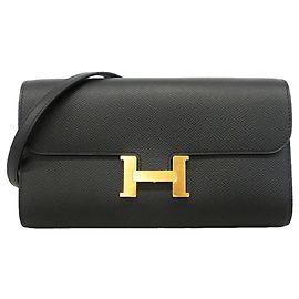 Hermès Cartera Hermes Constance Long To Go Negro