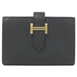 Hermès Cartera Hermes Bearn Mini Negro
