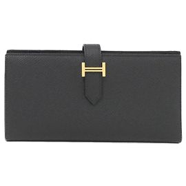 Hermès Hermes Bearn Soufflé Wallet Black