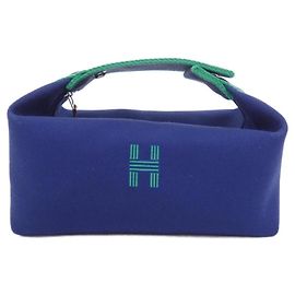 Hermès Sac à main pochette Hermes Bride à Black PM 103222M Bleu
