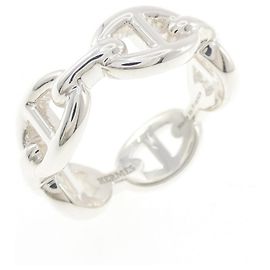 Hermès Hermes Chaine d'Ancre Enchainée Ring Silvery