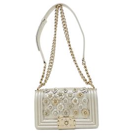Borsa a tracolla Chanel Boy Line 67085 D'oro