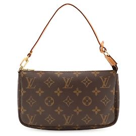 Louis Vuitton Monogram Pochette Accessoires Handbag Pouch Marron Monogramme