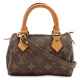 Bolsa de mão Louis Vuitton Monogram Mini Speedy Marrom