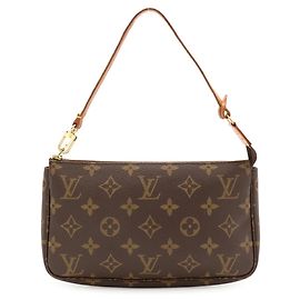 Louis Vuitton Monogram Pochette Accessoires Handbag Pouch Marron
