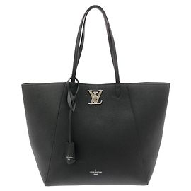 Bolso Louis Vuitton Taurillon Lockme Cabas Negro