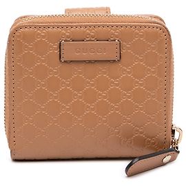 Gucci Brown Microguccissima Zip Around Small Wallet Brown