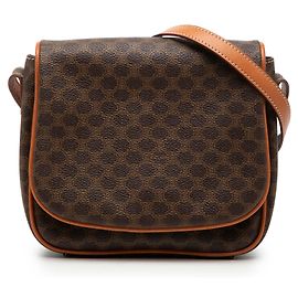 Céline Borsa a tracolla Celine Brown Macadam Coated Canvas Marrone