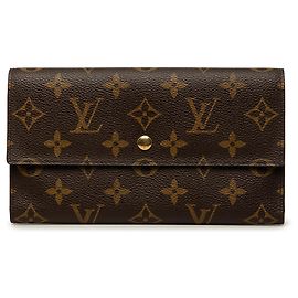 Louis Vuitton Brown Monogram Porte Tresor International Brown