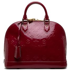 Louis Vuitton Red Monogram Vernis Alma PM Rouge