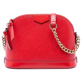 Louis Vuitton Red Epi Mini Alma Rouge