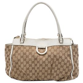 Gucci Beige GG Canvas Abbey D Ring Tote Other