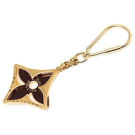 Porte-clés et breloque de sac Puzzle Louis Vuitton Gold plaqué or émaillé Autre