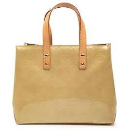Louis Vuitton Beige Monogram Vernis Reade PM Beige