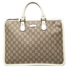 Bolsa Satchel Gucci Bege GG Supreme Bege