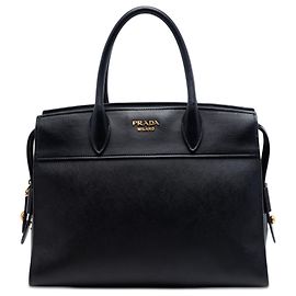 Borsa Esplanade Prada in pelle Saffiano e City Calf nera Nero