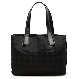 Chanel Black New Travel Line Nylon Tote Black