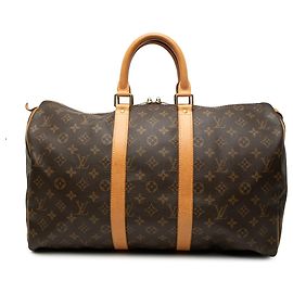 Louis Vuitton Brown Monogram Keepall 45 Brown
