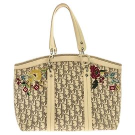 Bolsa Christian Dior Marfim Multicolorida Multicor Cru