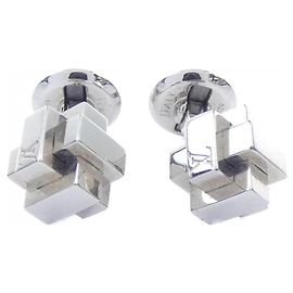 Gemelos Louis Vuitton Silver Plata