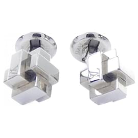 Abotoaduras Louis Vuitton Silver Prata