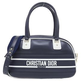 Borsa Boston Christian Dior Vibe Medium Blu