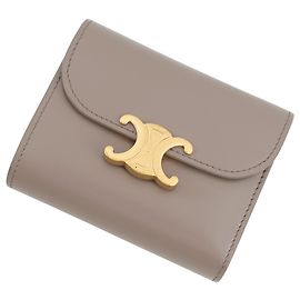 Céline Carteira de Aba Small Triomphe Celine Marrom