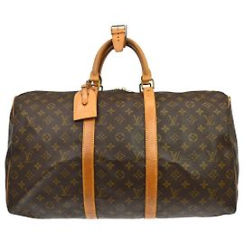 Louis Vuitton Keepall Bandoulière Monogram 50 Marrom