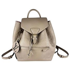 Louis Vuitton Monogram Empreinte Montsouris PM Backpack Grey