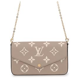 Cartera con cadena Louis Vuitton Monogram Empreinte Gris