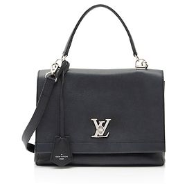Bolsa Lockme II em couro de bezerro Louis Vuitton Azul