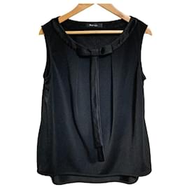 Autre Marque Top sin mangas con cintas Rene basic Negro