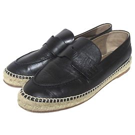 Hermès Hermes Trip Espadrille37 Slip-on Shoes Noir