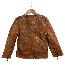 Autre Marque OPENING CEREMONY Lamb Leather Riders Jacket Brown