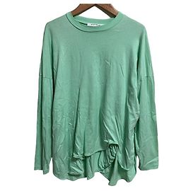 Autre Marque ENFOLD T-SHIRT DE MANGAS COMPRIDAS ASSIMÉTRICA COM DRAPEADO Outro Verde
