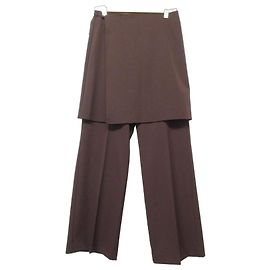 Autre Marque MIESROHE Gerade Hose mit Rock-Layer Braun Bordeaux