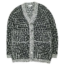 Autre Marque SURFACE TO AIR Melange Wool Cardigan Blue Navy blue